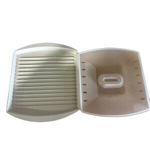 Miracle Ware Microwave Bacon Grill W/ Vented Lid Progressive HAS CRACK